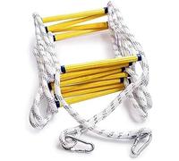 Generico Scala di Emergenza con moschettoni a Molla, ignifuga, per l'evacuazione di Sicurezza di Case a 2-3 Piani, Adatta a Bambini e Adulti, Soluzione affidabile per la Fuga in Caso di Incendio.