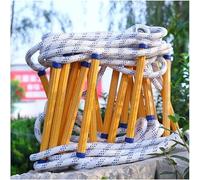 Generico Scala di Emergenza Portatile per Il Secondo Piano, Robusta e ignifuga, con Elevata capacità di carico, Scala in Corda Riutilizzabile per la Sicurezza Domestica e Le emergenze antincendio.