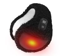 Generico Scaldaorecchie Riscaldati - 3 Modalità Di Temperatura Fodera In Pile Cuffie Riscaldate Per Donna Inverno, Spegnimento Automatico Pieghevole Cuffie Per Attività All'aperto