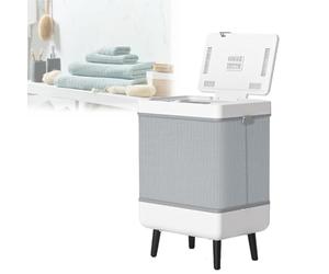 Generico Scaldasalviette Elettrico da 35 Litri, asciugatrice a Secchio con Timer Grande capacità con Funzione di prenotazione Pieghevole, Design Indipendente for Bagno, casa, Gancio