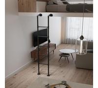 Generico Scale a Parete per Loft, Scala di Sicurezza Laterale Alta 100-300 cm per dormitori, Hotel, balconi, Scale diritte per ingressi di finestre di Cantine (170 cm/67 Pollici)