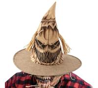 Generico Scarecrow Witch Hat, Unisex Costume Accessory 15.3inches, Farm-Style Cosplay Prop with Classic Pointed Shape, Ideal for Halloween, Role Play, Parties, Events, and Photo Shoots
