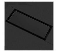 Generico Scarico Doccia a Pavimento Moderna Nero dell'Acciaio Inossidabile Bagno Piastrelle Invisibile Piazza Pest Control Deodorante Moda Bella Piano di Scarico(F)