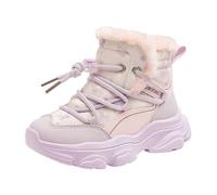 Generico Scarpe Bambina Caldi,Stivali Invernali Caldi Per Bambini Calzature Spesse E Comode Per Bambine E Bambini Perfette Per Le Giornate Nevose E Le Attività All'Aperto