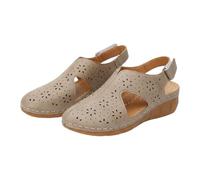 Generico Scarpe Basse Da Donna Con Punta Arrotondata - Sandali Traforati Traspiranti, Profilo Coprente Morbido Pantofole, Aperture Laterali Calzature, Tallone Sostenuto, Fondo Leggero Stabile Comfort
