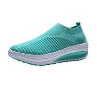 Generico Scarpe Comode Donna Orthopediche Sneaker Casual Scarpe Casual Mesh Fashion Women Soft Working A Dondolo Bottom Student da Donna Sportive Basse Dimagrante (Blue,37)