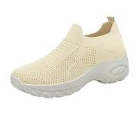 Generico Scarpe Comode Donna Primavera da Passeggio Comodi Scarpe Singole Comode,Estive,Nuove,per Libero,con Suola Spessa,Morbide,Traspiranti,in Rete,Dimagrante Donna (Khaki,37)