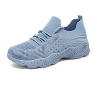 Generico Scarpe Comode Donna Sportive Scarpe Tennis Donna da Ginnastica da con Plateau E Suola Rialzata,Traspiranti E in Rete Sneakers Ginnastica Respirabile (Sky Blue,42)