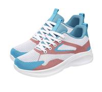 Generico Scarpe Comode per Camminare Sneakers Primavera Scarpe Casual da Donna in Morbida Rete,Comode E Traspiranti,per Sportive in Tessuto Sport Palestra Sneaker Donne Sneaker (Sky Blue,36)