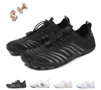 Generico Scarpe con messa a terra in rame, calzature con messa a terra a piedi nudi, scarpe da trekking a piedi nudi da donna morbide e comode (C-Black,42)