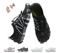 Generico Scarpe con messa a terra in rame, calzature con messa a terra a piedi nudi, scarpe da trekking a piedi nudi da donna morbide e comode (B-Black,43)