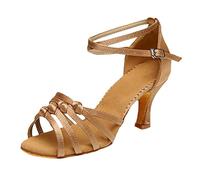 Generico Scarpe Da Ballo Latino Donna Balli Latini Moderni E Tango Morbide Comode Glitterati Bachata Scarpe Classici Per Ragazze Chacha Salsa Jazz Ballroom Tacchi Bassi Sandali Danza,Tacco 5cm