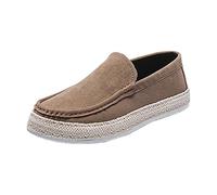 Generico Scarpe da Barca Uomo Senza Lacci Eleganti Traspirante Mocassini Uomo Leggero Bianche Fitness Scarpe da Running Business Scarpe Uomo Sneakers Sportive
