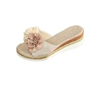 Generico Scarpe Da Passeggio Donna, Estive Ciabatte Mare Antiscivolo Piscina Comodi Con Larga Aperte Eleganti Punta Morbide Sandali Anatomiche Pantofole, Sandali Donna Estive Comode E Belle