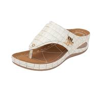 Generico Scarpe Donna Estive con Zeppa Estive Neri Comodi Women's Fashion Casual Summer Style Solid Color Fish Mouth Thick Bottom Slippers Sandali Beige Donna Scarpe Eleganti (Beige,38)