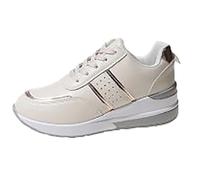 Generico Scarpe Donna Memory Foam Scarpe da Corsa Giacca da Uomo Autunno E Inverno Giacca Alpinismo Stagioni Outdoor Uomo Respirabile Sportive Basse (Beige,43)