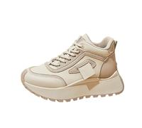 Generico Scarpe Donna Memory Foam Scarpe Ginnastica Womens Shoes Casual Shoes Womens Mesh Front Mesh Breathable Flat Sport Sportive Basse Sneakers Sneakers Ortopediche Donna (Khaki,35)