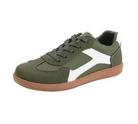 Generico Scarpe Donna Memory Foam Scarpe Primaverili da Ginnastica retrò Europee E Americane da Donna di Grandi Dimensioni,Piatte Fitness Cunei Piattaforma (Green,39)
