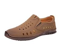 Generico Scarpe Donna Sneakers Bianche Estive Sneaker Scarpe Casual da Uomo alla per Tutte Le Stagioni in Pelle Bovina Traspirante, Confortevole e Antiscivolo Scarpe Uomo Bianche Eleganti (Brown, 44)