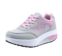 Generico Scarpe Donna Sneakers Eleganti Scarpe Corsa da Ginnastica Morbide da Ginnastica Rialzo Donna A Dondolo Corsa Leggero (Pink,39)