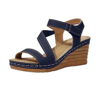 Generico scarpe estive donna,Womens Sandals Sandals Comfortable 2026 Summer Heels Open Toe Casual Shoes Spring Elegant Ladies Sandal Scarpe Tema(Navy,42)