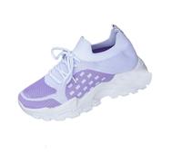 Generico Scarpe Memory Foam Donna Scarpe Running Sportive Casual Spesse,Sottili E Traspiranti,per Tutte Le Stagioni,in Rete Intrecciata,per Donna Sneakers Comode Casual (Purple,41)