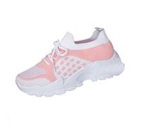 Generico Scarpe Memory Foam Donna Scarpe Running Sportive Casual Spesse,Sottili E Traspiranti,per Tutte Le Stagioni,in Rete Intrecciata,per Donna Sneakers Comode Casual (Pink,43)