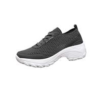 Generico Scarpe Pianta Larga Donna Scarpe da Ginnastica Womens Shoes Ethnic Casual Shoes Summer Fashion Hollow Breathable Flat Heel Soft Sole Casual da Ginnastica Donna (Black,41)