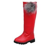 Generico Scarpe Stivali Bambino Ragazzi Da Pioggia Bambini Antivento Addensare Antiscivolo Zip/Pull On Elegante Galosce Impermeabile Neve Stivaletti Unisex Riutilizzabile
