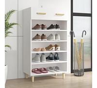 Generico Scarpiera Bianca 60x35x105 cm in Legno Multistrato,Bianco,24.78kg,812780