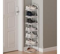 Generico Scarpiera Bianca a 10 Ripiani, per organizzare l'ingresso, Soluzione per riporre Le Scarpe in Stile Contemporaneo, massimizza Lo Spazio e riordina la Tua casa.