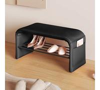 Generico Scarpiera Cassapanca da Ingresso con Contenitore, Pouf Contenitore Rettangolare for Case in Affitto, Appartamenti Singoli, Negozi di Abbigliamento