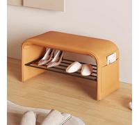 Generico Scarpiera Cassapanca da Ingresso con Contenitore, Pouf Contenitore Rettangolare for Case in Affitto, Appartamenti Singoli, Negozi di Abbigliamento