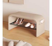 Generico Scarpiera Cassapanca da Ingresso con Contenitore, Pouf Contenitore Rettangolare for Case in Affitto, Appartamenti Singoli, Negozi di Abbigliamento