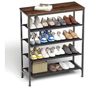 Generico Scarpiera Da Ingresso A 5 Ripiani In Tessuto Oxford, Portascarpe, Ripiani Regolabili, Struttura In Metallo, 29,5" X 11,8" X 35,9" Per Ingresso, Soggiorno, Corridoio