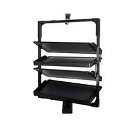 Generico Scarpiera Estraibile Girevole A 360°, Organizer For Scarpe Regolabile In Altezza For Uso Domestico, Ripiano Espositivo Di Grande Capacità Da 4 A 12 Strati(Black,4 tier)