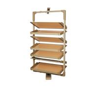 Generico Scarpiera Estraibile Girevole A 360°, Organizer For Scarpe Regolabile In Altezza For Uso Domestico, Ripiano Espositivo Di Grande Capacità Da 4 A 12 Strati(Color 1,7 tier)