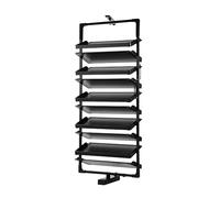 Generico Scarpiera Estraibile Girevole A 360°, Ripiano Impilabile, Scarpiera Multistrato, Altezza Regolabile, Salvaspazio(10 tier)