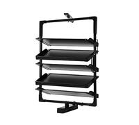 Generico Scarpiera Estraibile Girevole A 360°, Ripiano Impilabile, Scarpiera Multistrato, Altezza Regolabile, Salvaspazio(5 tier)