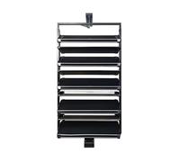 Generico Scarpiera Estraibile Girevole A 360°, Ripiano Telescopico For Scarpe Regolabile In Altezza, Organizer Verticale Multistrato, Salva Spazio(9 tier)