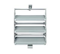 Generico Scarpiera Estraibile Girevole A 360°, Scarpiera Multistrato Regolabile In Altezza, Scaffale Impilabile For La Casa, Salvaspazio(5 tier)