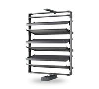 Generico Scarpiera Estraibile Girevole A 360°, Scarpiera Multistrato Regolabile In Altezza, Scaffale Portaoggetti Impilabile, For Ingresso Guardaroba(6 tier)