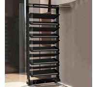 Generico Scarpiera Estraibile Girevole e impilabile, mobiletto portaoggetti Verticale, Organizer per Scarpe Regolabile, scarpiera in bambù, scarpiera a Torre, Organizer per Scarpe da Ingresso, scarpi
