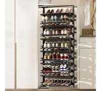 Generico Scarpiera Estraibile Girevole e impilabile, mobiletto portaoggetti Verticale, Organizer per Scarpe Regolabile, scarpiera in bambù, scarpiera a Torre, Organizer per Scarpe da Ingresso, scarpi