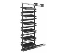 Generico Scarpiera Estraibile Girevole e impilabile, mobiletto portaoggetti Verticale, Organizer per Scarpe Regolabile, scarpiera in bambù, scarpiera a Torre, Organizer per Scarpe da Ingresso, scarpi
