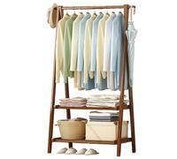 Generico Scarpiera Estraibile Girevole e impilabile, mobiletto portaoggetti Verticale Regolabile, Appendiabiti in Legno Resistente con vano Porta Scarpe - Autoportante per Ingresso, Soggiorno, corrid