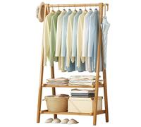 Generico Scarpiera Estraibile Girevole e impilabile, mobiletto portaoggetti Verticale Regolabile, Appendiabiti in Legno Resistente con vano Porta Scarpe - Autoportante per Ingresso, Soggiorno, corrid