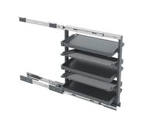 Generico Scarpiera Estraibile Girevole e impilabile, mobiletto portaoggetti Verticale Regolabile, scarpiera Girevole Regolabile - Organizer Estraibile a 4 Livelli per camere da Letto, spogliatoi, Cor