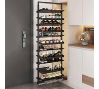 Generico Scarpiera Estraibile Girevole impilabile mobiletto Estraibile Organizer a Ripiani Verticali Regolabile scarpiera Pieghevole in bambù scarpiera multilivello Portatile Pieghevole Organizer per