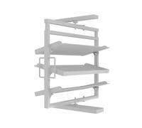 Generico Scarpiera Girevole A 360°, Scarpiera Estraibile Regolabile In Altezza, Scaffale Verticale Impilabile A 3-12 Livelli, Risparmia Spazio(White,3 tier)